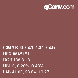 Color code: CMYK 0 / 41 / 41 / 46 | qconv.com