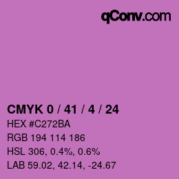 Código de color: CMYK 0 / 41 / 4 / 24 | qconv.com