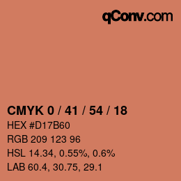 Color code: CMYK 0 / 41 / 54 / 18 | qconv.com