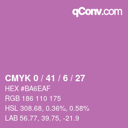 Farbcode: CMYK 0 / 41 / 6 / 27 | qconv.com