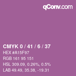 Color code: CMYK 0 / 41 / 6 / 37 | qconv.com