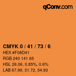 Color code: CMYK 0 / 41 / 73 / 6 | qconv.com