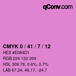 Color code: CMYK 0 / 41 / 7 / 12 | qconv.com