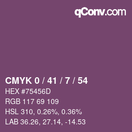 Color code: CMYK 0 / 41 / 7 / 54 | qconv.com