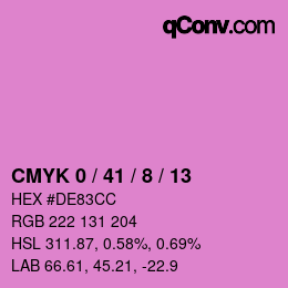 Color code: CMYK 0 / 41 / 8 / 13 | qconv.com