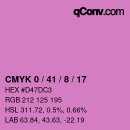 Color code: CMYK 0 / 41 / 8 / 17 | qconv.com