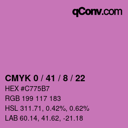 Color code: CMYK 0 / 41 / 8 / 22 | qconv.com