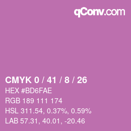 Color code: CMYK 0 / 41 / 8 / 26 | qconv.com