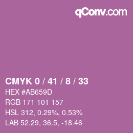 Color code: CMYK 0 / 41 / 8 / 33 | qconv.com