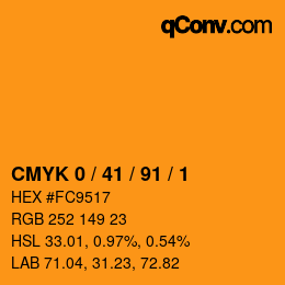 Color code: CMYK 0 / 41 / 91 / 1 | qconv.com