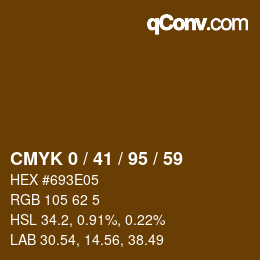 Color code: CMYK 0 / 41 / 95 / 59 | qconv.com