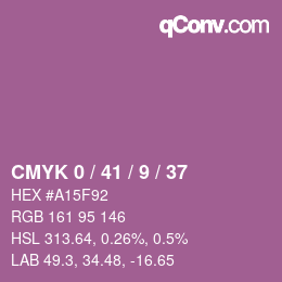 Código de color: CMYK 0 / 41 / 9 / 37 | qconv.com