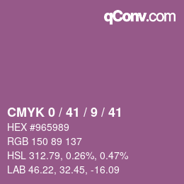 Código de color: CMYK 0 / 41 / 9 / 41 | qconv.com