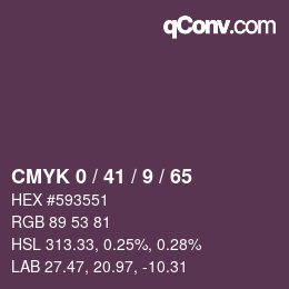 Color code: CMYK 0 / 41 / 9 / 65 | qconv.com