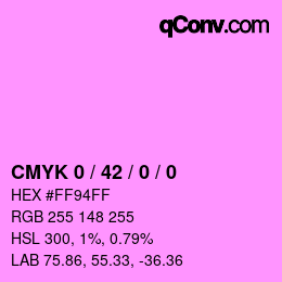 Color code: CMYK 0 / 42 / 0 / 0 | qconv.com