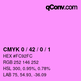 カラーコード: CMYK 0 / 42 / 0 / 1 | qconv.com