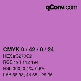 Color code: CMYK 0 / 42 / 0 / 24 | qconv.com