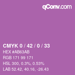 カラーコード: CMYK 0 / 42 / 0 / 33 | qconv.com