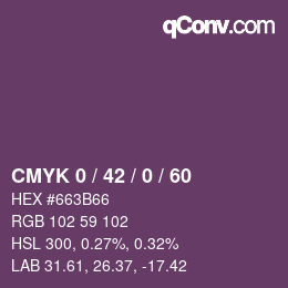 Color code: CMYK 0 / 42 / 0 / 60 | qconv.com