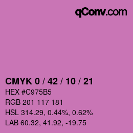 Color code: CMYK 0 / 42 / 10 / 21 | qconv.com