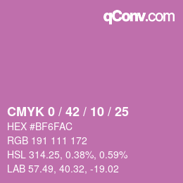 Color code: CMYK 0 / 42 / 10 / 25 | qconv.com