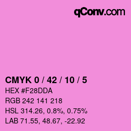 Color code: CMYK 0 / 42 / 10 / 5 | qconv.com