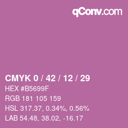 Color code: CMYK 0 / 42 / 12 / 29 | qconv.com