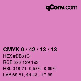 Color code: CMYK 0 / 42 / 13 / 13 | qconv.com