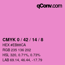 Color code: CMYK 0 / 42 / 14 / 8 | qconv.com