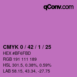 颜色代码: CMYK 0 / 42 / 1 / 25 | qconv.com