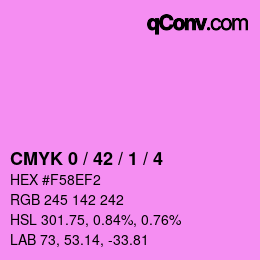 カラーコード: CMYK 0 / 42 / 1 / 4 | qconv.com