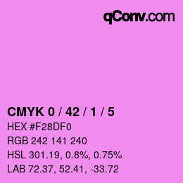 Color code: CMYK 0 / 42 / 1 / 5 | qconv.com