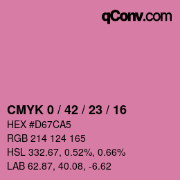 Color code: CMYK 0 / 42 / 23 / 16 | qconv.com