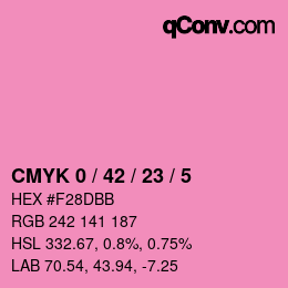 Color code: CMYK 0 / 42 / 23 / 5 | qconv.com