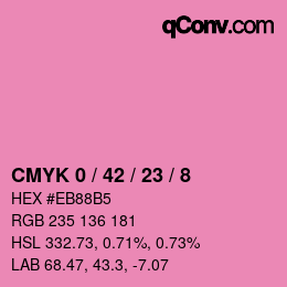 Color code: CMYK 0 / 42 / 23 / 8 | qconv.com