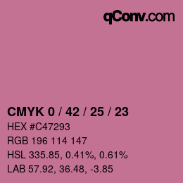 Color code: CMYK 0 / 42 / 25 / 23 | qconv.com