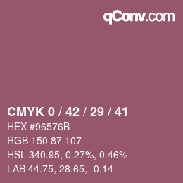 Color code: CMYK 0 / 42 / 29 / 41 | qconv.com