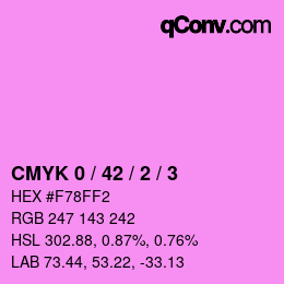 カラーコード: CMYK 0 / 42 / 2 / 3 | qconv.com
