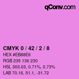 Color code: CMYK 0 / 42 / 2 / 8 | qconv.com