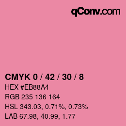 Color code: CMYK 0 / 42 / 30 / 8 | qconv.com