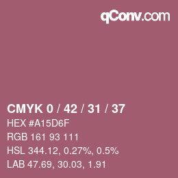 Color code: CMYK 0 / 42 / 31 / 37 | qconv.com