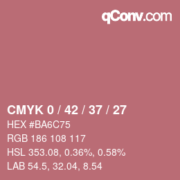 Color code: CMYK 0 / 42 / 37 / 27 | qconv.com