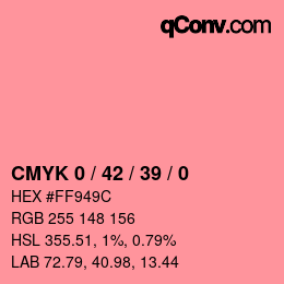 Color code: CMYK 0 / 42 / 39 / 0 | qconv.com