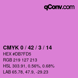 Color code: CMYK 0 / 42 / 3 / 14 | qconv.com