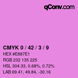 カラーコード: CMYK 0 / 42 / 3 / 9 | qconv.com