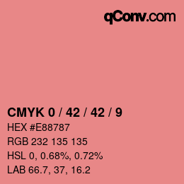 Color code: CMYK 0 / 42 / 42 / 9 | qconv.com