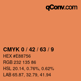 Color code: CMYK 0 / 42 / 63 / 9 | qconv.com