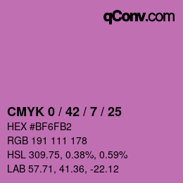 Código de color: CMYK 0 / 42 / 7 / 25 | qconv.com
