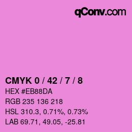 Color code: CMYK 0 / 42 / 7 / 8 | qconv.com