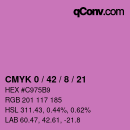 Color code: CMYK 0 / 42 / 8 / 21 | qconv.com